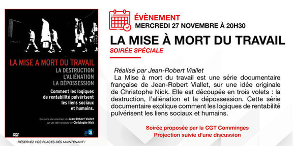MERCREDI 27 NOVEMBRE À 20H30