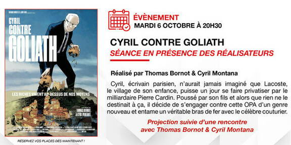 MARDI 6 OCTOBRE À 20H30