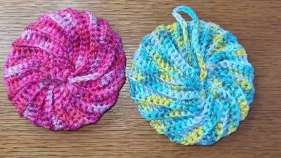 éponge tawashi au crochet
