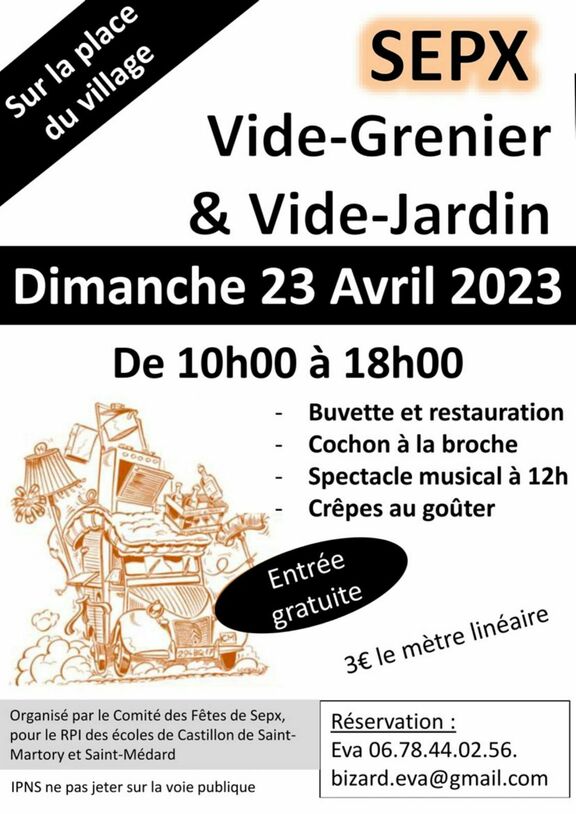 Sepx - Vide-grenier et vide-jardin
