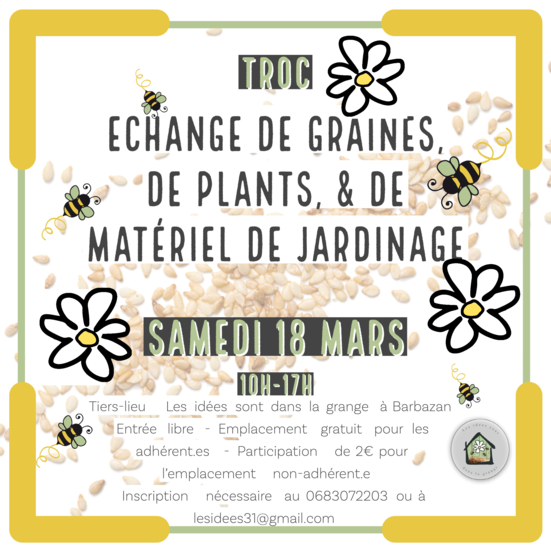 troc échange graines printemps