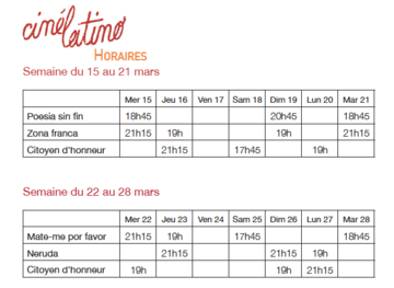 Horaires